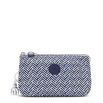 Kipling Creativity Large Printed Pouch Tassen Blauw Wit | NL 1122ZU